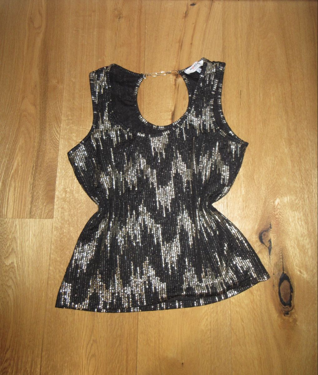 Morgan Tops: Gold Schwarzes Party Top – Neu (gemäss Beschreibung) aus Chur von noe_mh8b