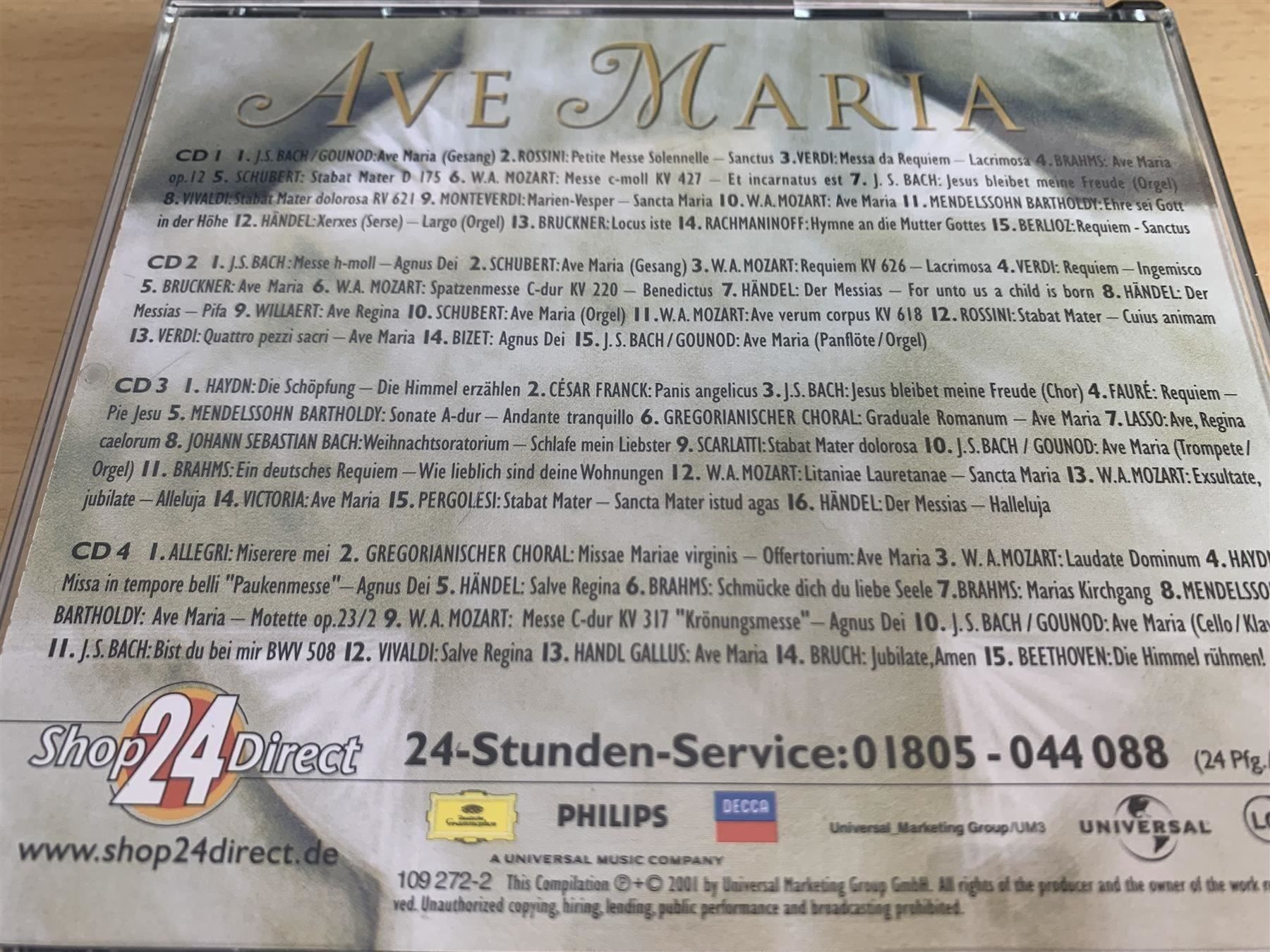 CDs: Various – Ave Maria - 4 CD – D'occasion à Rikon im Tösstal par Alpenmutz 1
