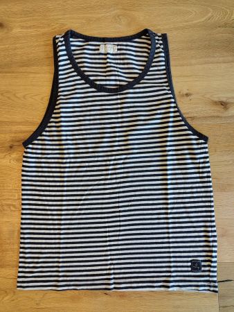 MIG Tanktop L scwarz/weiss