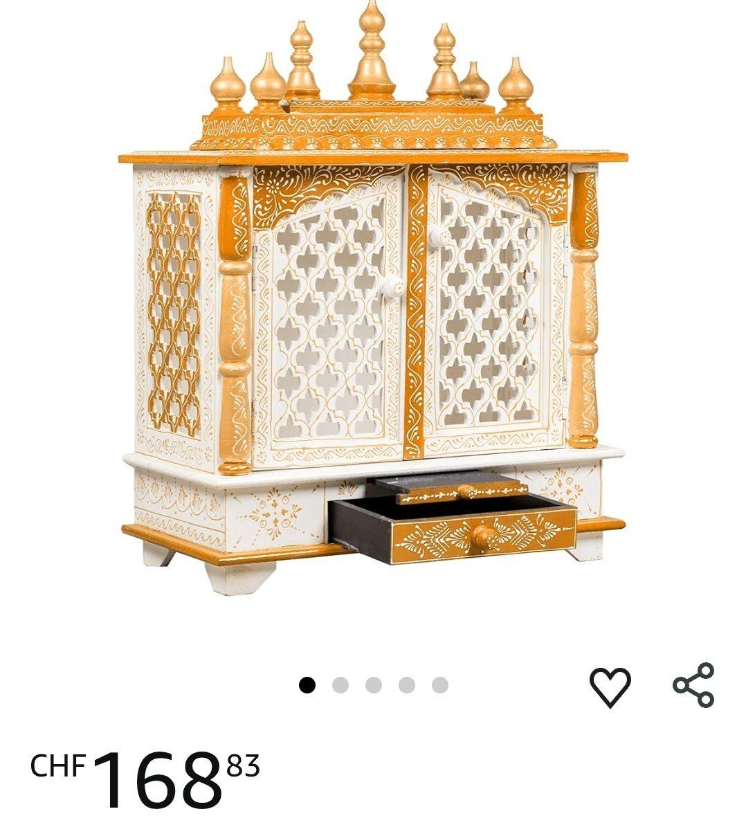 Schränke: Wooden mandir / temple with cupboard – Neu (gemäss Beschreibung) aus Olten von pan_l2rt 6