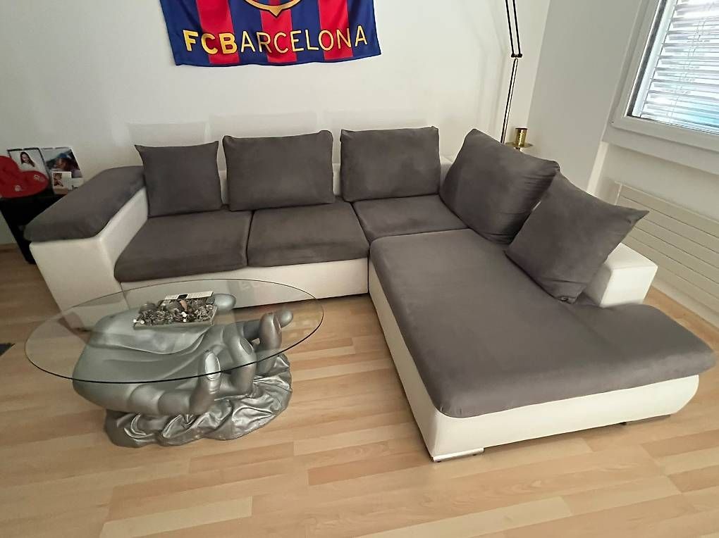 Sofas: Ecksofa / Wohnlandschaft  Grau/Weiss – Gebraucht aus Luzern von Sunmel1 1