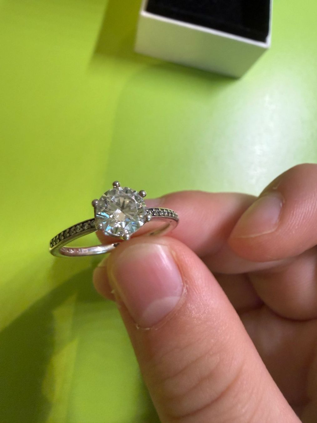 Pandora Anelli: Pandora Clear Sparkling Crown Ring Grösse 56 – Usato da ZUFIKON venduto da SULMI01 2
