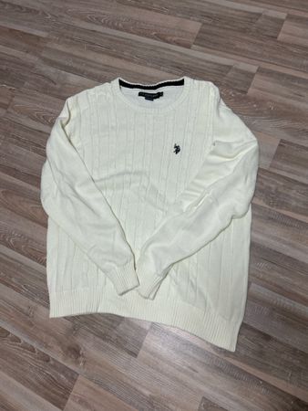 U.S Polo ASSN. Pullover kremig Weiss