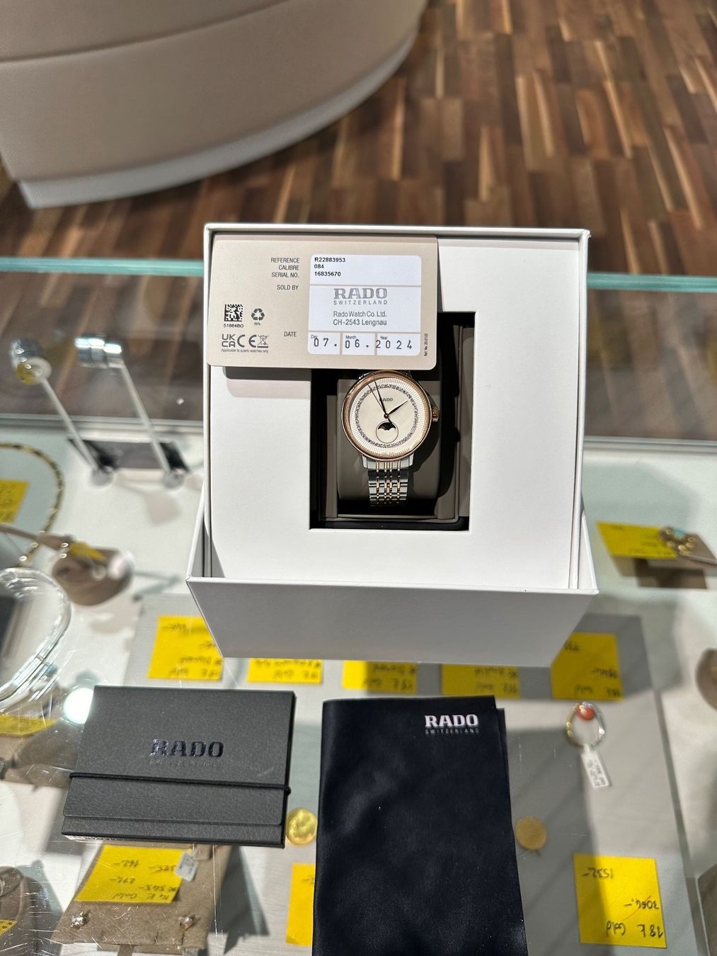Rado Orologi: Rado Coupole Classic S Moonphase Jubilé – Usato da Bremgarten AG venduto da uhrenshopp 4