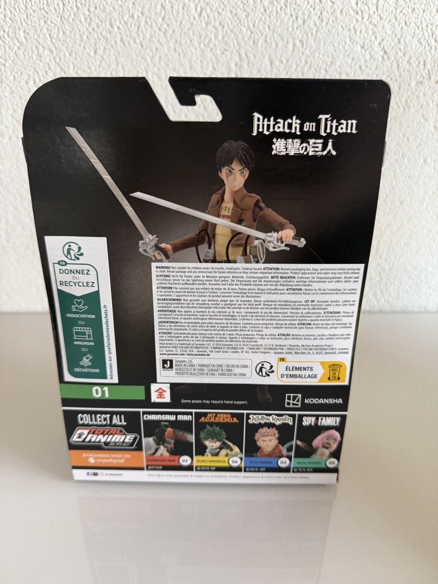 Figuren: Attack on Titan Eren Jaeger Figur – Neu und originalverpackt aus Luterbach von to.bey 2