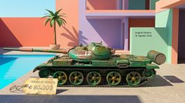 Modellino carro armato T55 invecchiato grigio verde</div>