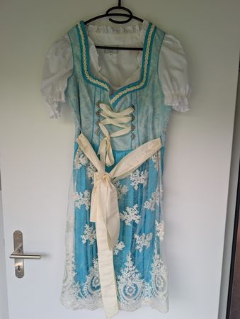 Dirndl Famos türkis, Grösse 44 (sehr klein geschnitten)