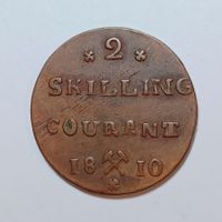 2 Skilling Courant 1810 Norwegen