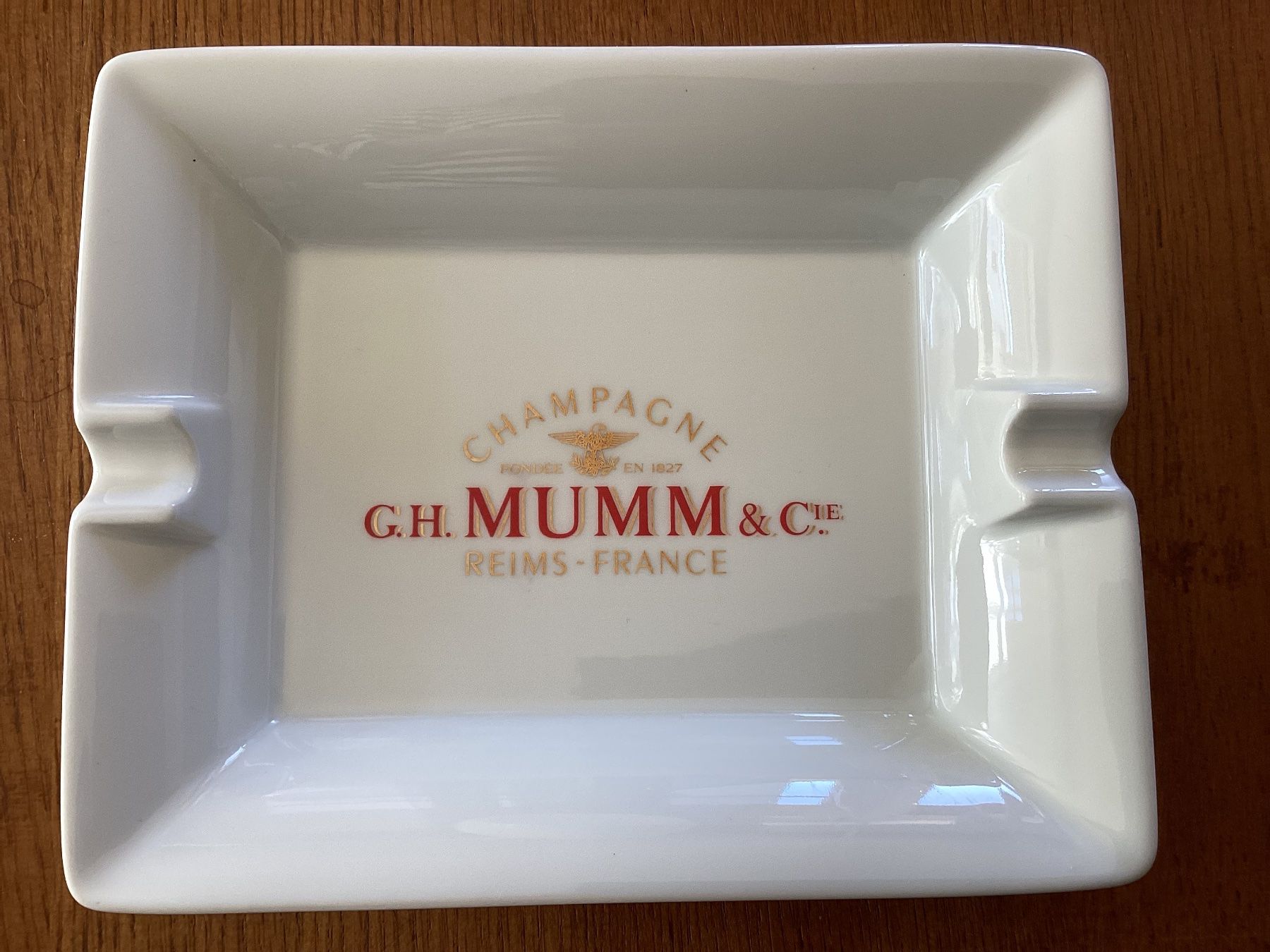 Portacenere: Zigarren Aschenbecher MUMM CHAMPAGNER – Nuovo (secondo la descrizione) da Unterkulm venduto da Lunchen11