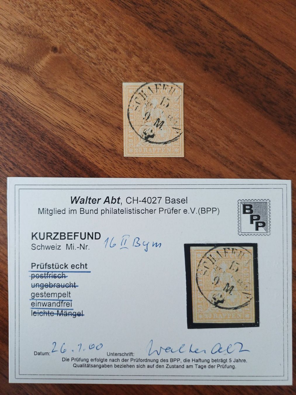 Alle Briefmarken: Strubel 25G absolutes Luxusstück – Gebraucht aus Beringen von Goeppeli