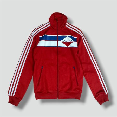 Adidas vintage 90s retro red track jacket streetwear S