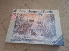 Ravensburger Puzzle, 1000 Teile - Winter Wolf Familie🐺