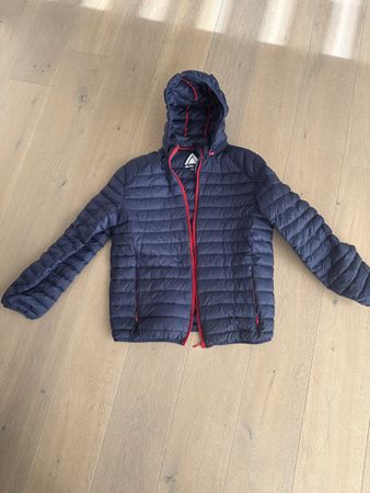 Daunenjacke dunkelblau Grösse XXL mit Kapuze gut erhalten
