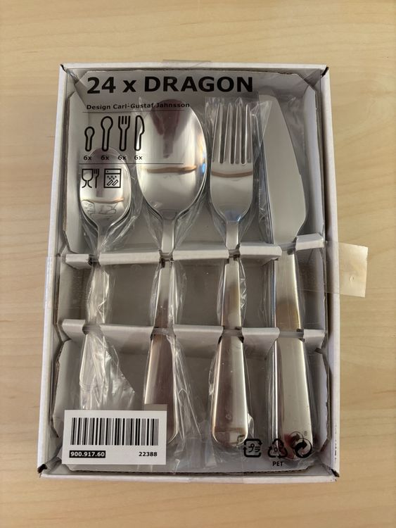 thumbnail image 2 of IKEA DATA Stainless Steel Flatware By Carl-Gustaf Jahnsson – Satin Finish – Discontinued, Good Used Condition 2 of 5