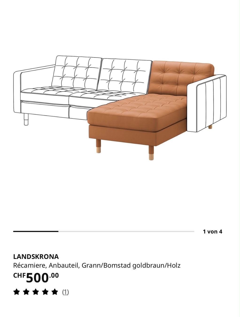 Ikea Sofas: Sofa Landskrona Récamiere – Gebraucht aus Frauenfeld von Sementissa 1