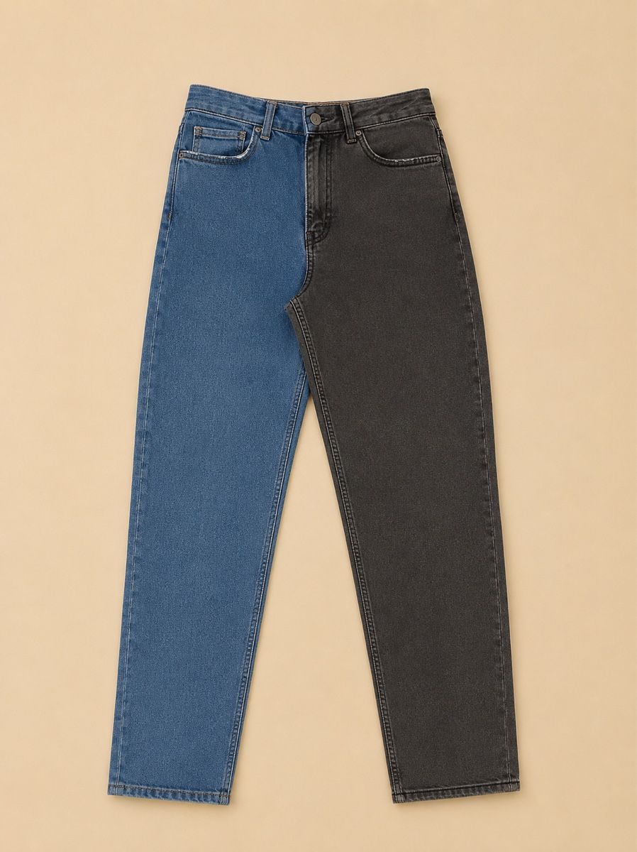 H&M Jeans: JEAN BICOLORE BLEU ET NOIR – Neuf (Voir description) à Lausanne par KeNaChic 1