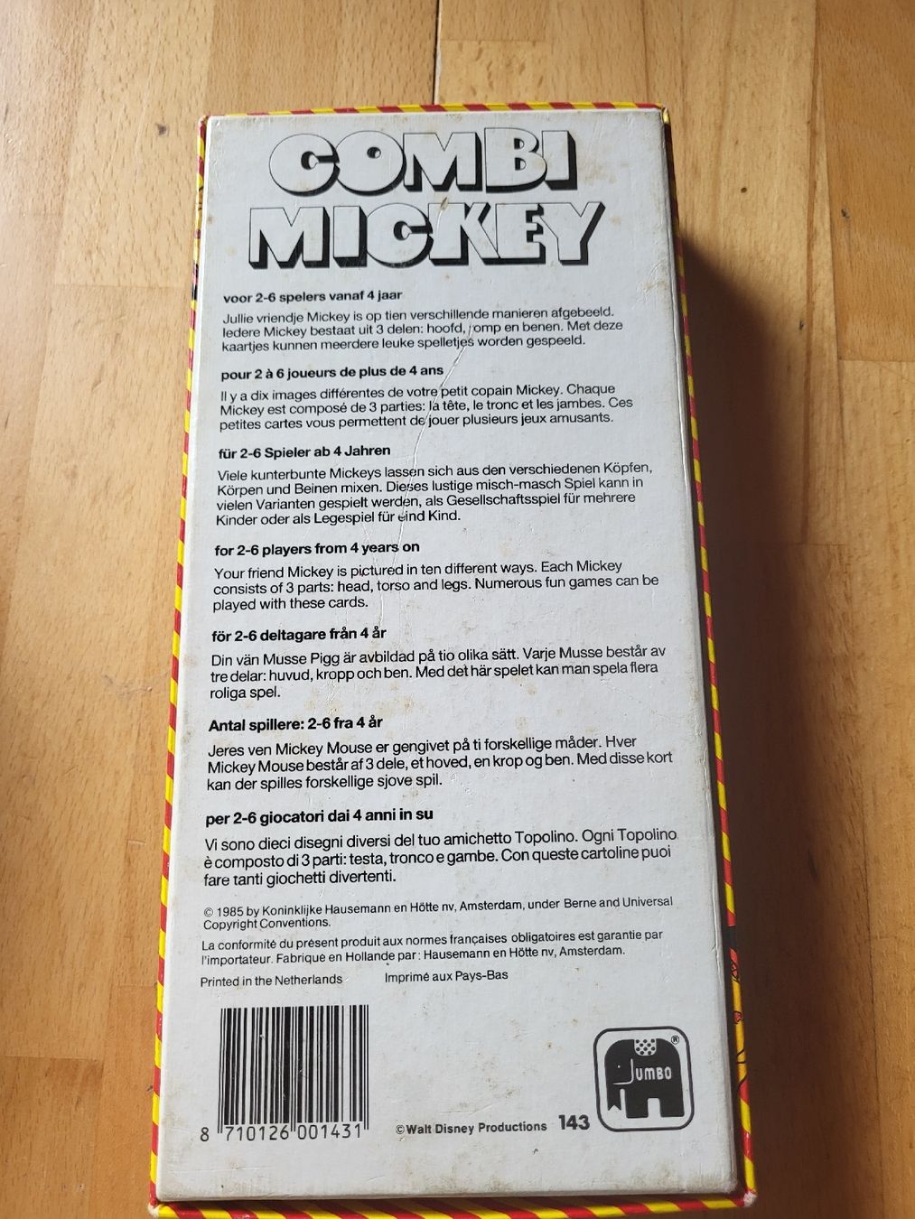 Giochi: COMBI MICKEY Jumbo Spiel, Vintage – Usato da Ettiswil venduto da beekeper13 1