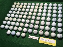 100 Golfbälle Markenmix (mässig)