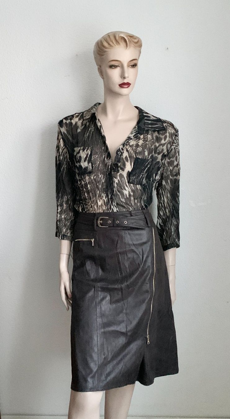 Gerry Weber Röcke: Ensemble Bluse von Steilmann, Kunstlederjupe von Gerry Weber – Gebraucht aus Kloten von Nephty 2