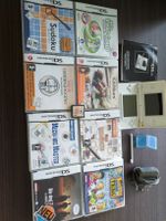 Nintendo DS Lite Konsole mit Spielen und Zubehör Weiss