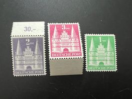 D.Post  1948   Bauten MiNr. 97-99   *   (5241)
