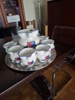 Service 8 boccalini + 1 cruche, typique du Tessin, vintage!
