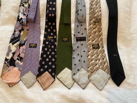 Krawatten Kollektion, 7 Stück - Styles der 70er Jahre