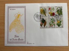 Vatikan Briefmarke "Flora del Nuovo Mondo" FDC 1992 Top!