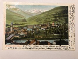 Gruss aus Ilanz 1901 Lithokarte