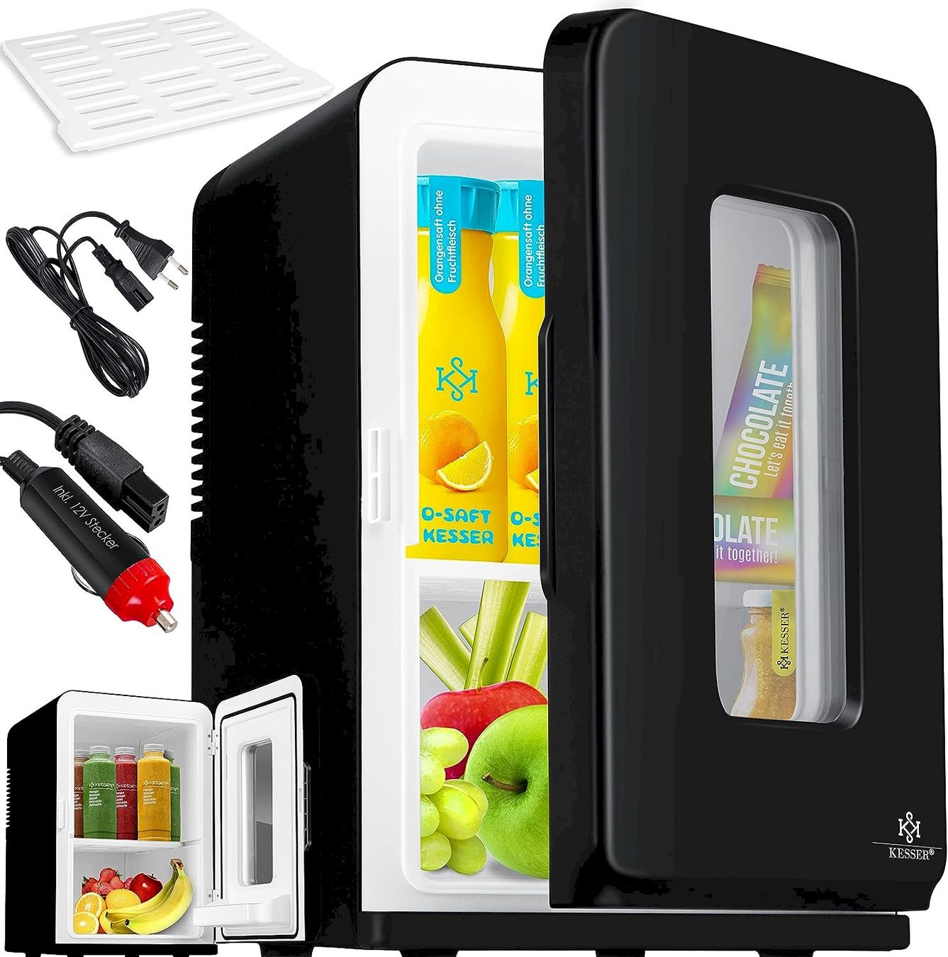 Mobicool Frigoriferi & Refrigeratori: KESSER Mini Kühlschrank 15L Schwarz – Nuovo e nell'imballaggio originale da Bottighofen venduto da zaap
