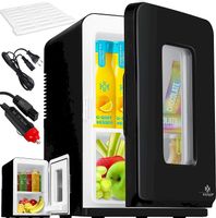 KESSER Mini Kühlschrank 15L Schwarz