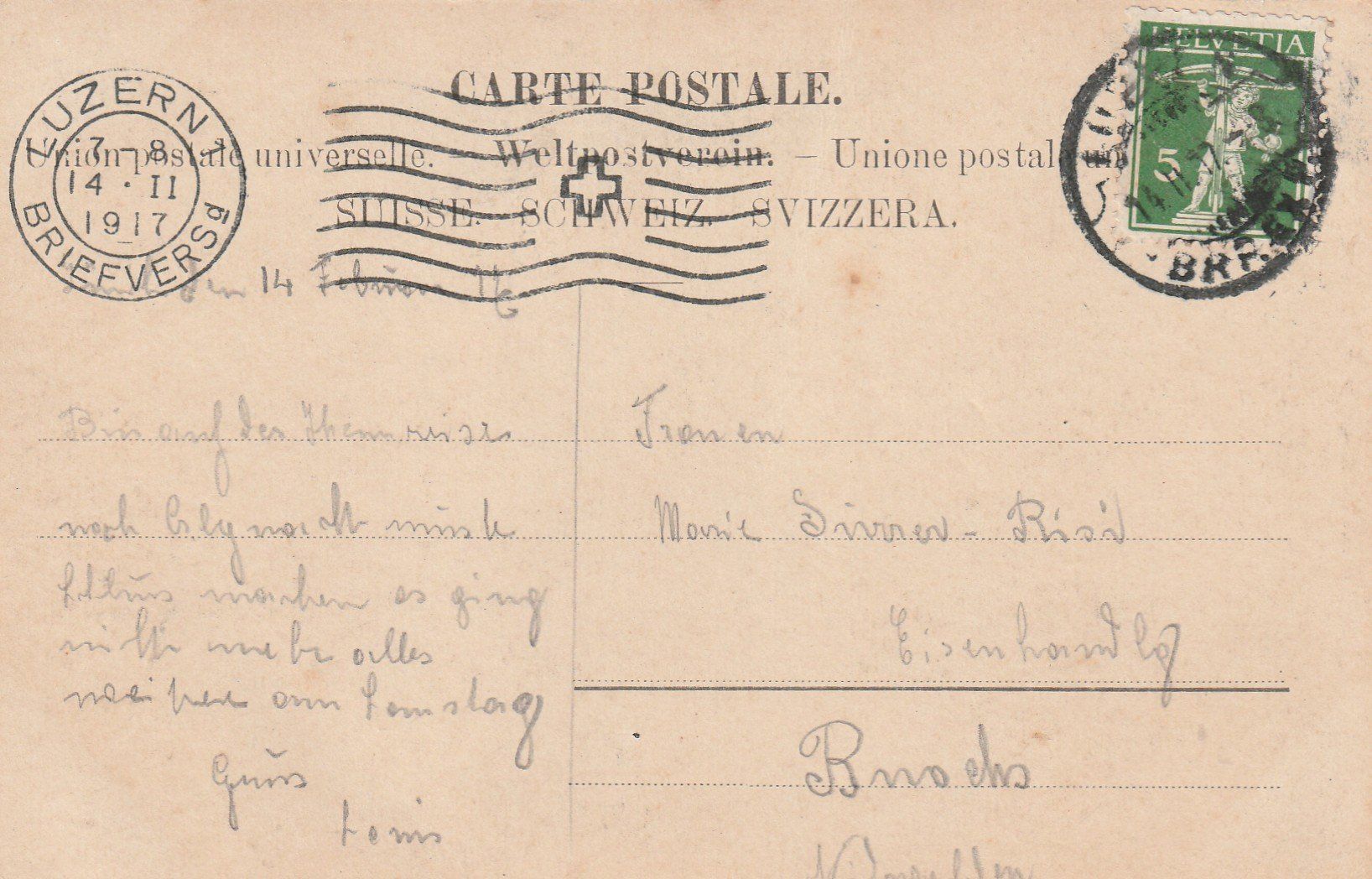 Cartoline postali: Zürich Fleischhalle – Usato da Rorschacherberg venduto da fratovi2 1
