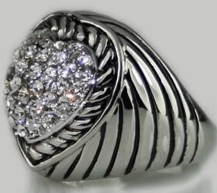 Anelli: HERZ RING-versil.,Swarovski Kristallen – Nuovo e nell'imballaggio originale da Frauenfeld venduto da Bleeddragon 1