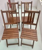 (4 )Klappstuhl Holz, Vintage ..
