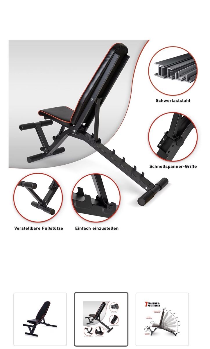 Hometrainer: Profihantel Hantelbank – Usato da Worben venduto da Warumnidso 1