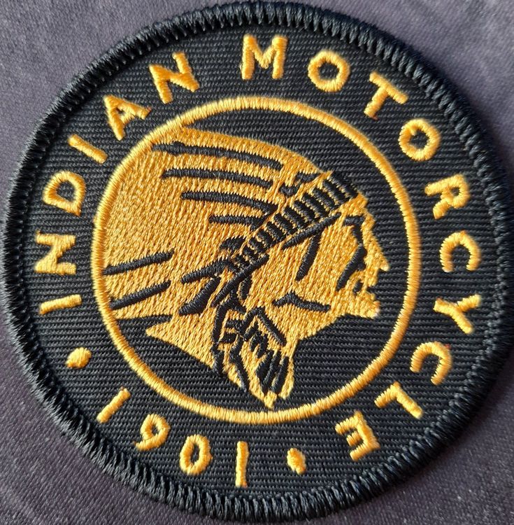 Toppe: Patch INDIAN MOTORCYLE       J062 – Nuovo e nell'imballaggio originale da Allens venduto da MADE.IN.ROCK.N.ROLL 1
