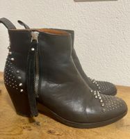 Sandro Leder Boots mit Nieten, Gr. 39, Cowboy Boots,