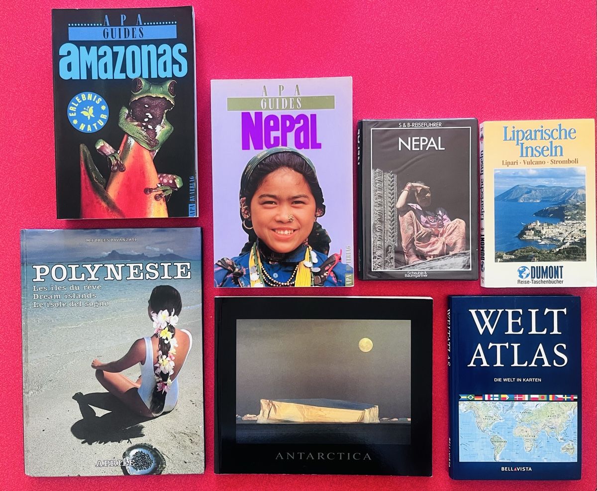 Bücher: 7 Reisebücher Bildbände Nepal Polynesien Amazonas – Gebraucht aus Wädenswil von Buddha8