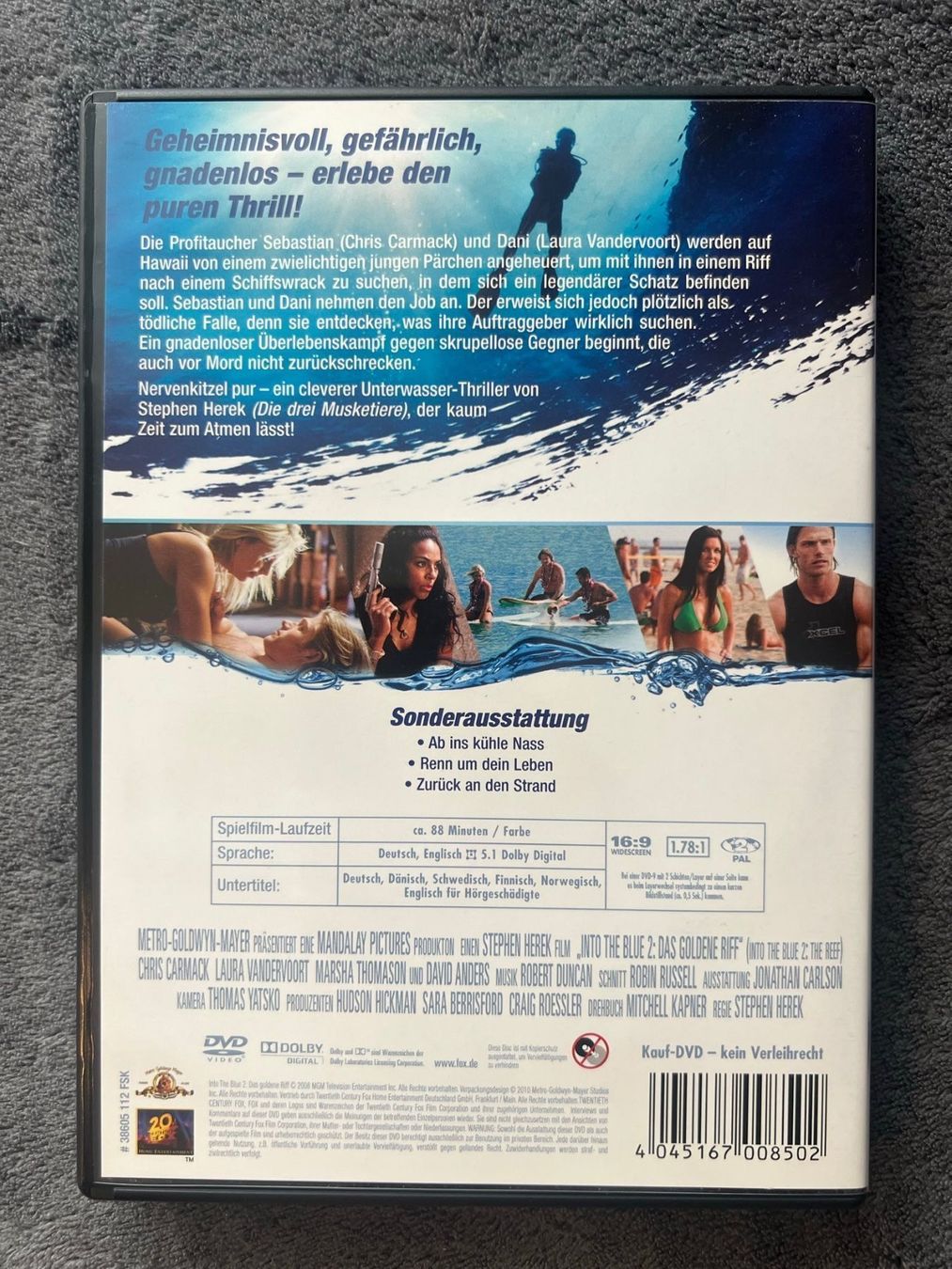 Alle DVDs: DVD Into the Blue 2 Das goldene Riff – Gebraucht aus Regensdorf von scheissspiel 1