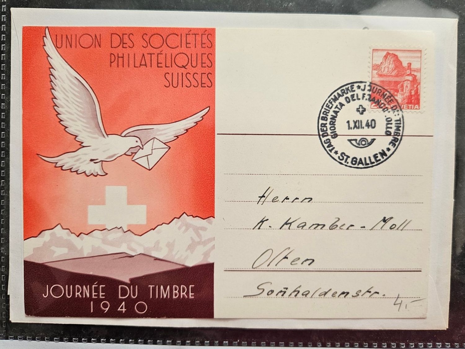 Tutti i francobolli: Tag der Briefmarke 1940 ab 3.-- – Usato da Buttikon SZ venduto da Marcelr