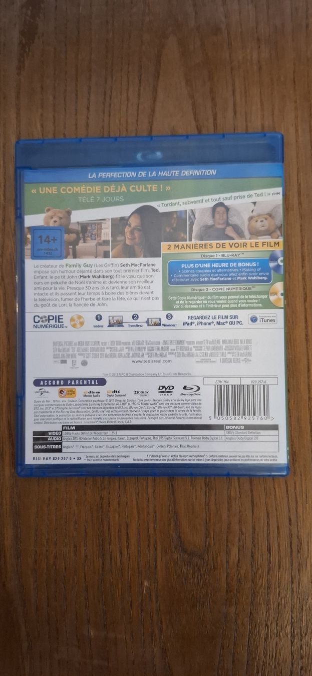 Alle DVDs: Bluray 2 disc, TED – Gebraucht aus Lausanne von GeoTrouvetou1952 1