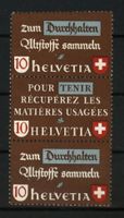 1942, Altstoffverwertung, Dreierstreifen senkrecht d/f/d **
