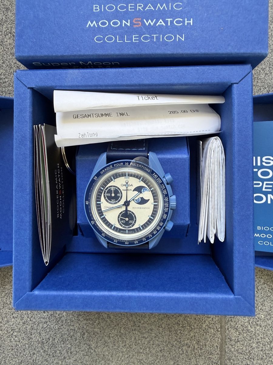Swatch Orologi: Swatch&omega super blu moon – Nuovo e nell'imballaggio originale da Sierre venduto da val_tc8d 1