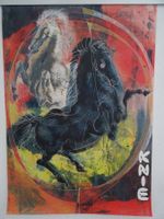 Circus Knie: Pferde schwarz/weiss - Hans Erni - 1966