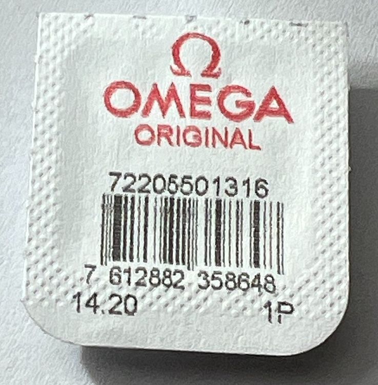 Omega 550 part 1316 Jeweled Pallet Fork Staff Part (Neu und
