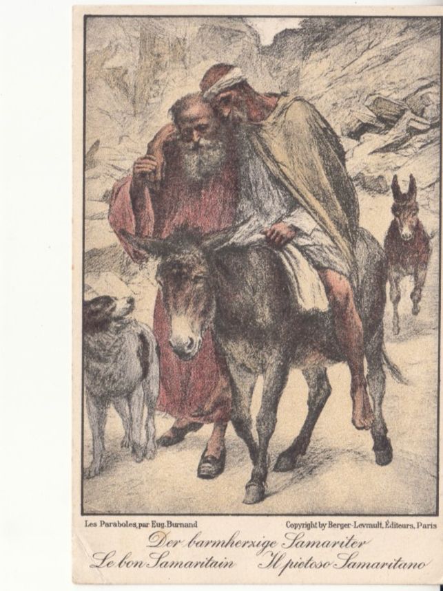 Cartoline postali: Der barmherzige Samariter 1923 – Usato da Bürglen TG venduto da StampGraf