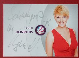 Karen Heinrichs Autogramm signiert Fotopostkarte 10x15cm