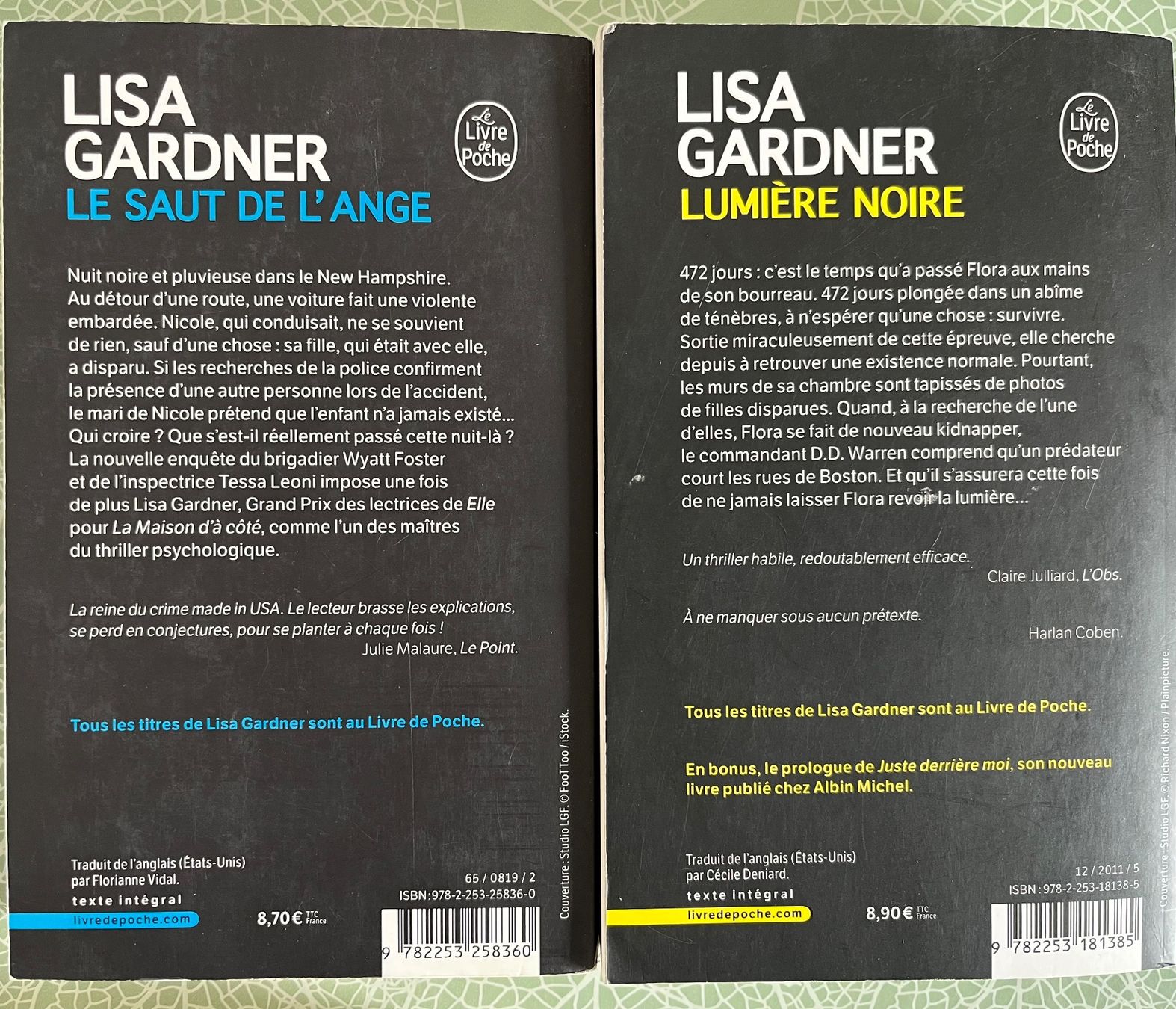 Libri: Lot de 6 romans de Lisa Gardner – Usato da Le Crêt-p-Semsales venduto da staglione69 2