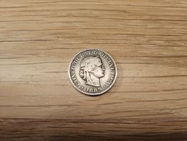 Pièce de monnaie 20 centimes Suisse 1885