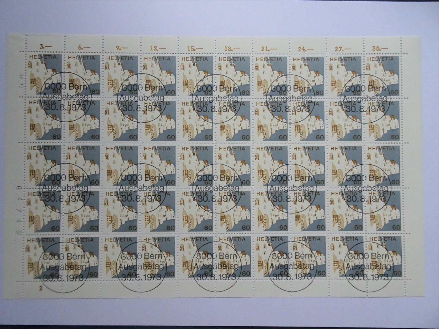 Tous les timbres: 1973 mit Abart – Neuf (Voir description) à Aadorf par Chnorli-Furz